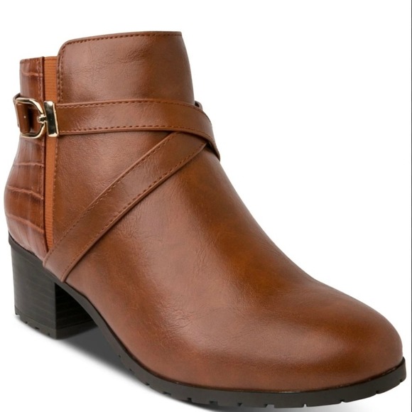 Karen Scott Brown Falonn Ankle Bootie NWOB - Size 8M - Picture 1 of 11